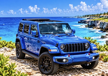 Jeep Wrangler Special Blue High altitude elektrisch dak-cabrio